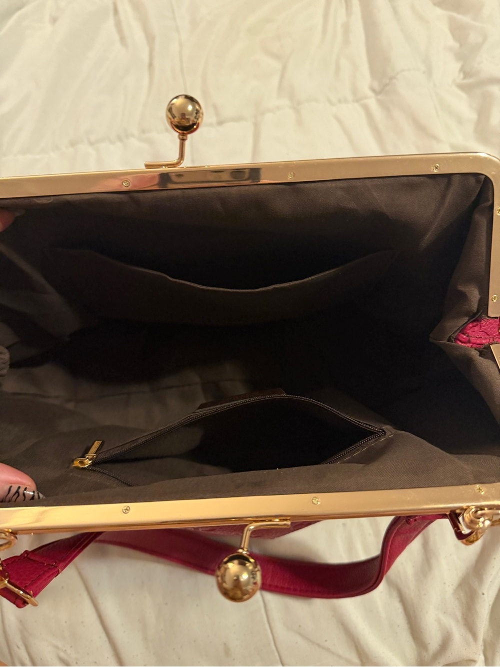 Pink Monogram Frame Top-Handle Bag - Picture 4 of 4